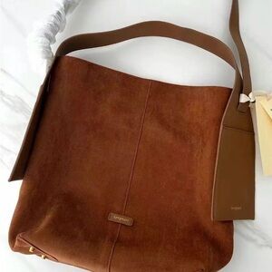 Brand new suede-like tote bag